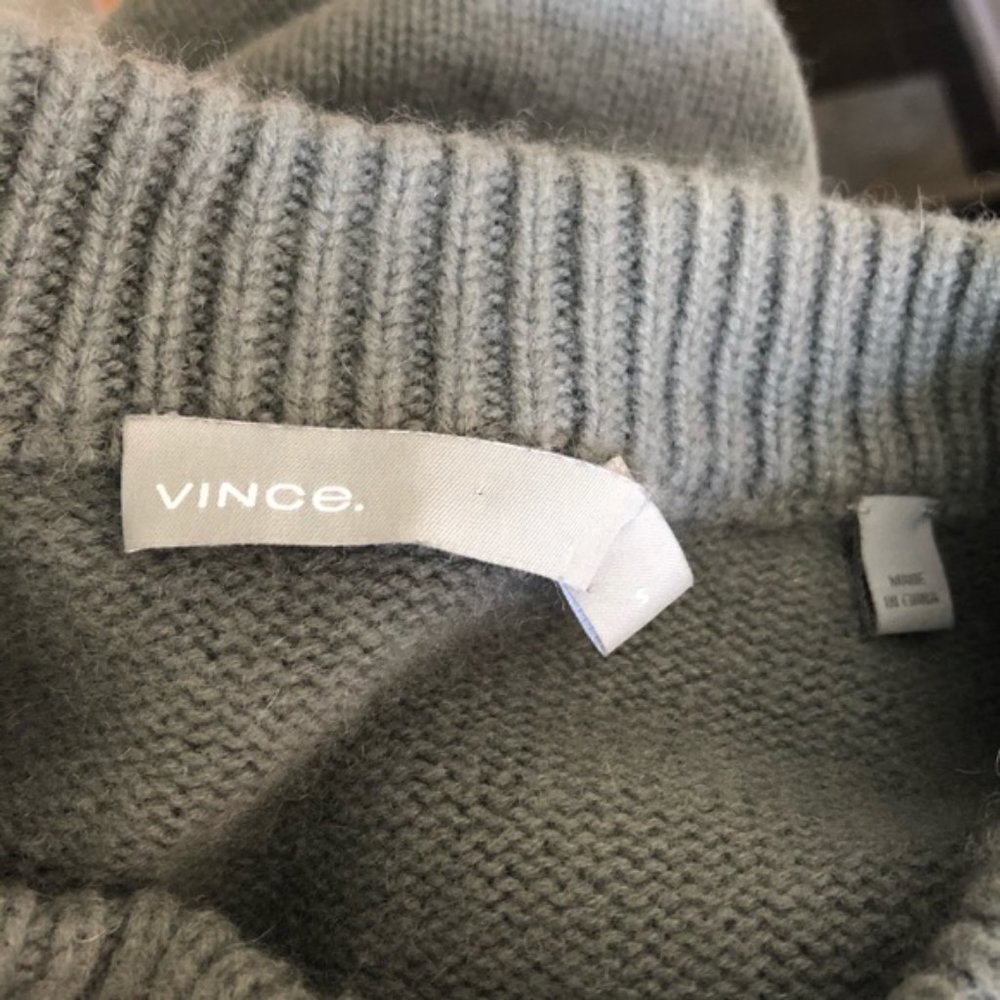 Vince Pine Cashmere Boxy Crew Neck Sweater - Picture 6 of 8